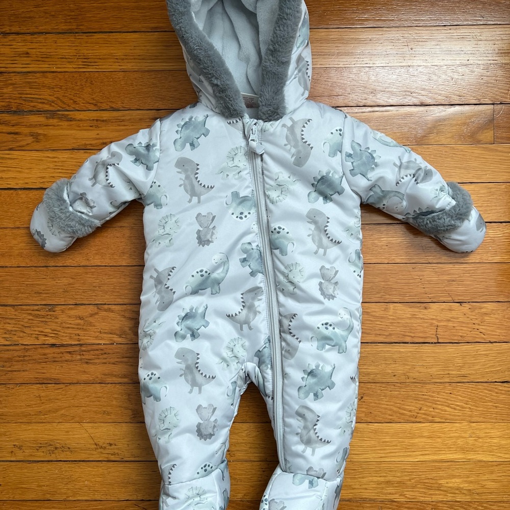First Wish Dinosaur Snowsuit for Baby